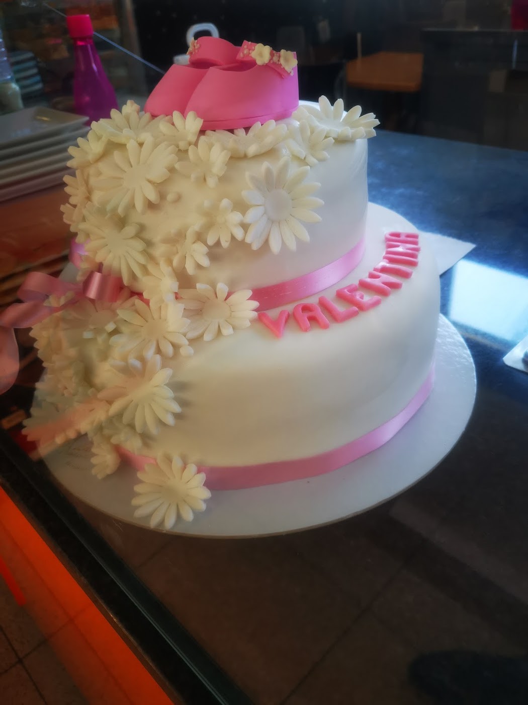 Bolo de batizado decorado